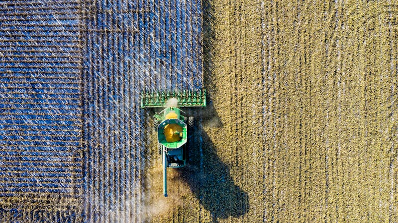 Lavoura protegida por seguro agrícola contra intempéries climáticas